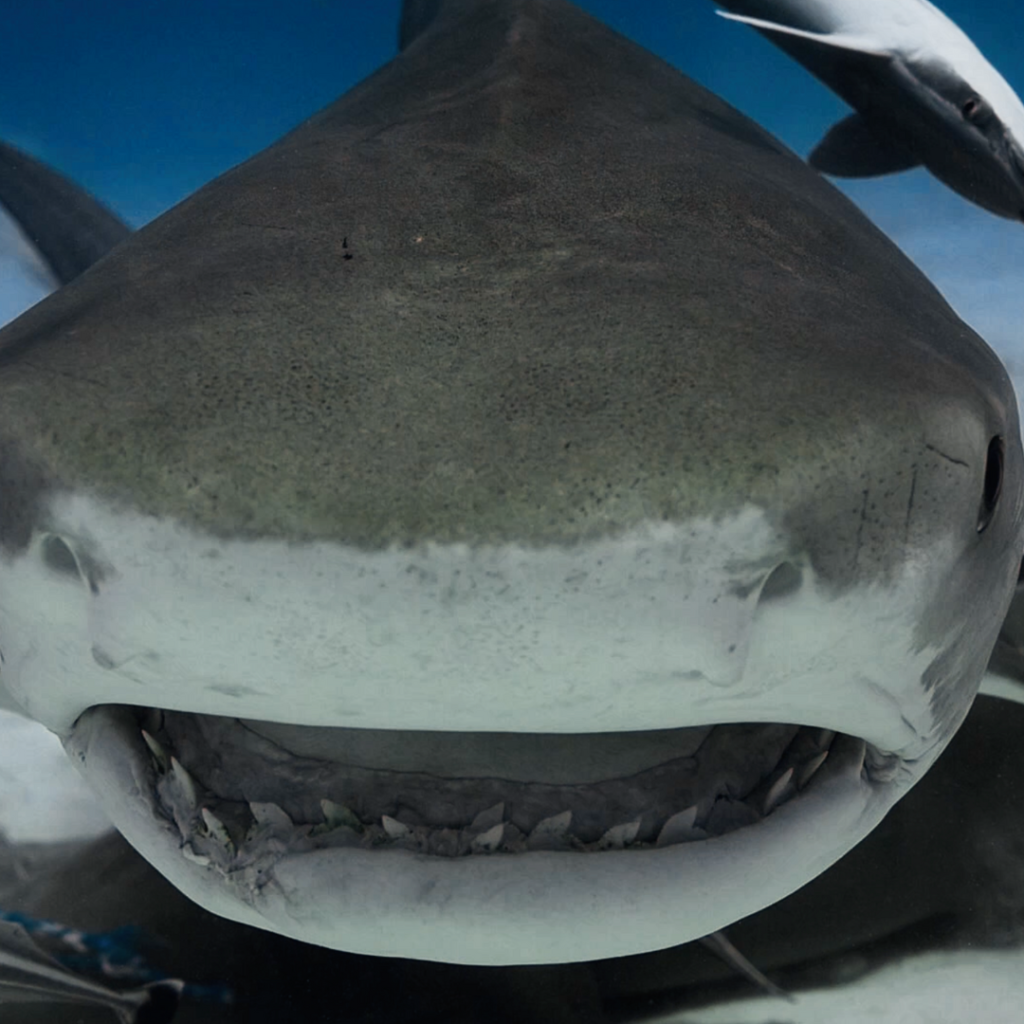 Requin tigre à Bimini aux Bahamas
